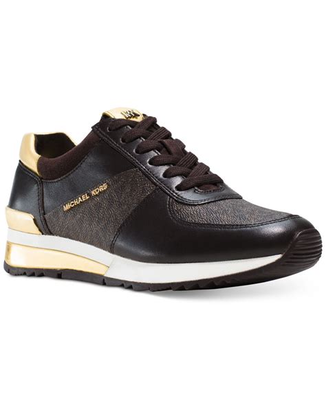 michael kors allie trainer sneakers black|michael kors allie trainer sneakers.